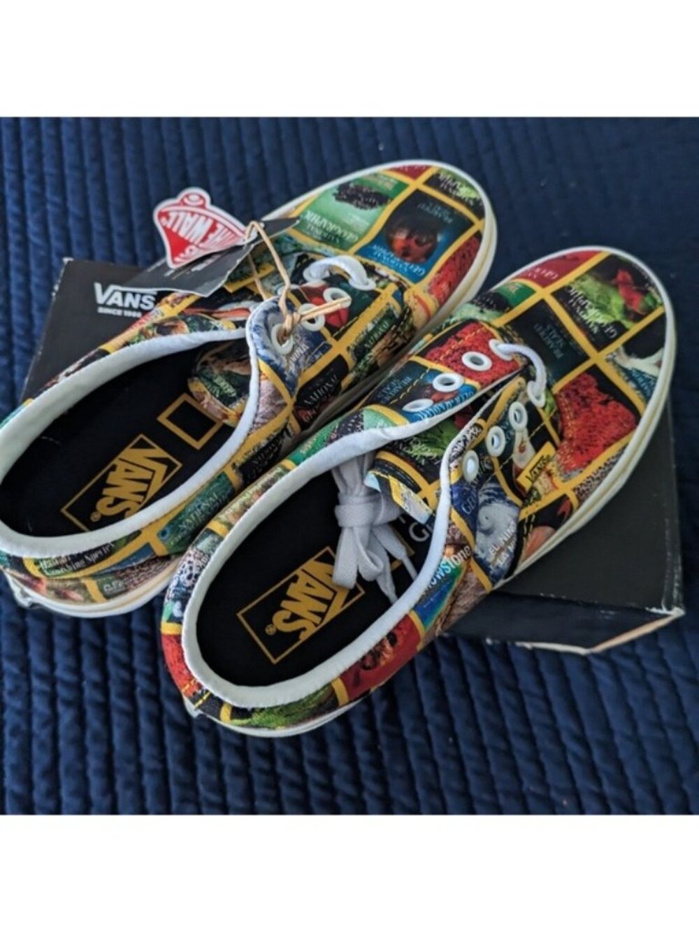 Vans X National Geographic Era Women 5 Multicolor Canvas Low Top 062026 - Picture 8 of 9